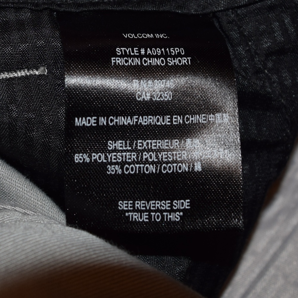 Volcom Chino Shorts - Picture 5 of 5